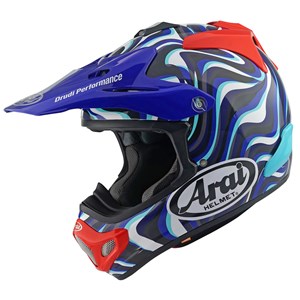 MX-V EVO Stream Blue Helmet